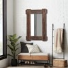 Dovelina Farmhouse Wood Frame Rectangle Decorative Wall Mirror - 2 of 4