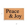 HomeRoots 17" X 29" Brown And Black Christmas Outdoor Coir Door Mat - 3 of 4