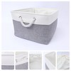 REGALWOVEN Storage Bin with Handles for Closet Organizing Clothes 2 Pcs - 2 of 4