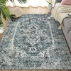 Vintage Distressed Area Rug Soft Washable Rug Retro Medallion Floor Carpet Non Slip Low Pile Rug Non Shedding Thin Rug, Decorative Printed Rug - 3 of 4