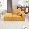 107'' Chenille Memory Foam 2-Seater Deep Seat Couch with No Installation, Easy to Transport, and Modern Design - 4 of 4
