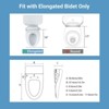 Smart Bidet Toilet Seat Elongated 19 in Electric Heated Seat with Soft Close Lid, Rear & Feminine Self-Clean Dual Nozzle, Easy Installation - 2 of 4