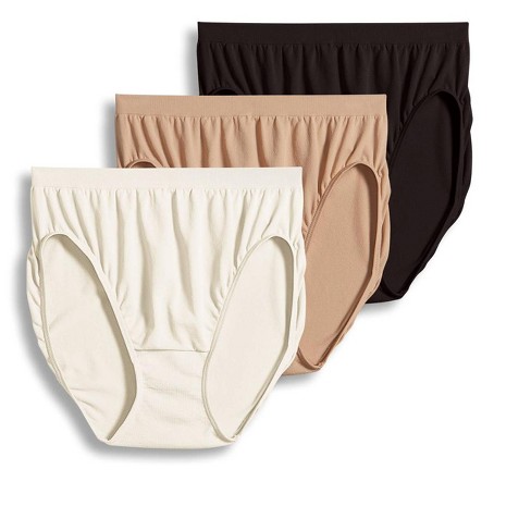 Women's Jockey 3-Pack French Cut (Black Color) 100% Cotton Comfort Underwear