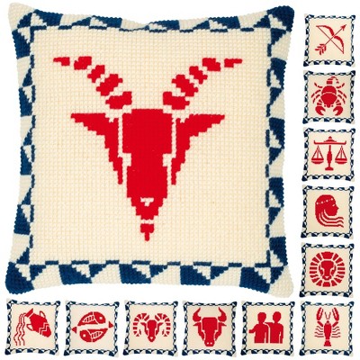 Vervaco Counted Cross Stitch Cushion Kit 16"X16"-Astrology Signs
