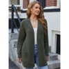 Snuggle Sac Women’s Open Front Cardigan with Pockets Soft Long Sleeve Knit Sweater for All Seasons - 3 of 4
