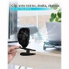 BLACK+DECKER 4" Convertible Cooling Fan, Clip Fan and Standing Fan with 3 Speed Settings and Adjustable Tilt Angle, Desk Fan 2-Pack, Black - 2 of 4