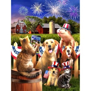 Sunsout Say Cheese 300 pc  Fourth of July Jigsaw Puzzle 28841 - 1 of 4