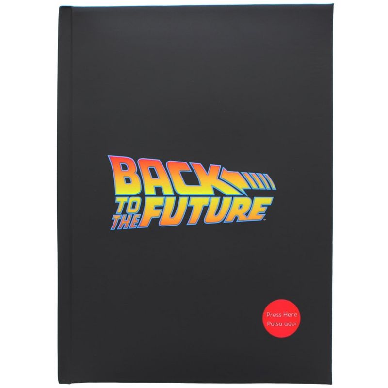 SD Toys Back To The Future Logo Light Up Hardcover Notebook, 1 of 3