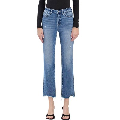 Women's Tummy Control High Rise Slim Straight Jeans - Plus - LOVERVET