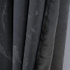 RT Designer Collection Heidi Halo Foil Blackout Luxurious Decorative Grommet Curtain Panel 54" x 90" Black - 3 of 4