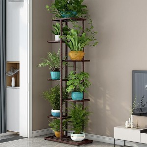 Plant Stand Indoor, 7-Layer 8 Potted Plant Shelf, Flower Rack With Metal, Plants Holders for Patio Gardens Bedroom Corner Living Room Balcony - 1 of 4