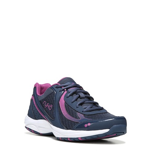 Ryka Womens Dash 3 Walking Shoe Navy/pink Leather 7.5 W : Target