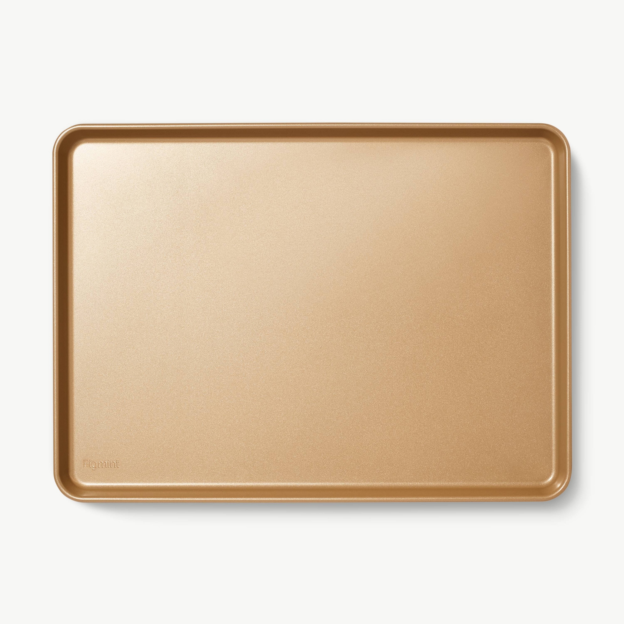 15"x21" Nonstick Aluminized Steel Baking Sheet Gold - Figmint™
