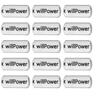 Unique Bargains Vintage Metal DIY Jewelry Making Mini Word Pendant 20 Pcs - 1 of 4