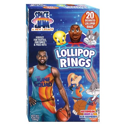 Space Jam Halloween Lollipop Rings - 8.46oz/20ct