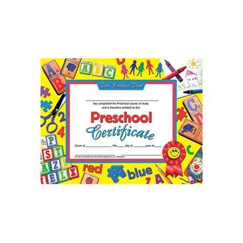 Hayes Preschool Certificate 8.5" x 11" Pack of 30 (H-VA605)