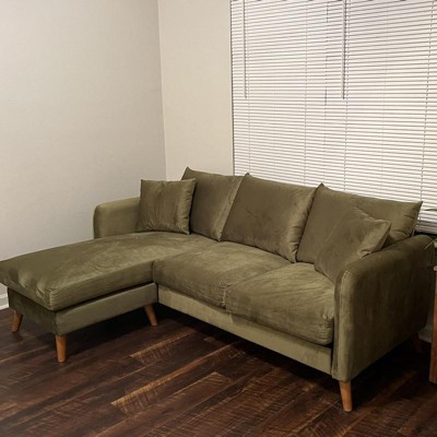 Magnolia Sectional Sofa With Pillows Novogratz Target