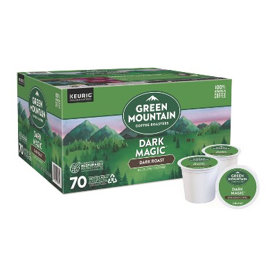 Green Mountain Coffee Dark Magic Extra Bold Coffee K-Cups, Regular, 70/Box