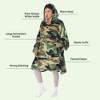 Catalonia Women's Oversized Flannel Blanket Hoodie - Cozy Wearable Plush Fleece Pullover, Soft Lounge Sweatshirt for Home, Camping, Outdoor Comfort - 3 of 4