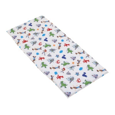 NoJo Disney Toy Story 4 - Blue, Green, Red and White Preschool Nap Pad Sheet