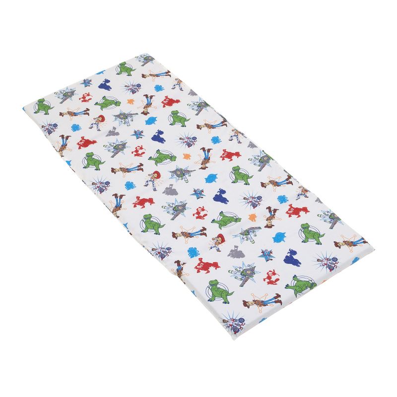 Disney Toy Story 4 - Blue, Green, Red and White Preschool Nap Pad Sheet, 1 of 5