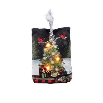 C&F Home Xmas Tree Memories Light-Up LED Door Stop