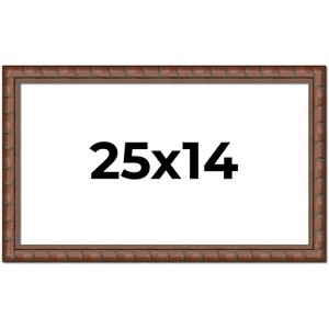 PosterPalooza | 25x14 Modern Bamboo Picture Frame, UV Acrylic, 5 Finishes - 1 of 4