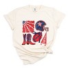 Football Flag Red and Blue - Womens Garment Dyed Tee - 2 of 3