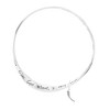 Dicksons Angel Feather Sent from God Above Charm Women's One Size Silver Plated Stainless Steel Everyday Mobius Twist Bangle Bracelet in Presentation - 2 of 4