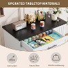 Wooden Dog Crate Furniture with Feeding Bowls & Storage, Heavy-Duty Indoor Dog Kennel End Table, Decorative Dog Crate for Small to Large Dogs - 3 of 4