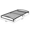 Garvee 6" Metal Bed Frame, Low Profile Platform w/Steel Slats, No Box Spring Needed, Easy Assembly, Black - 2 of 4