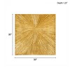 AZL1 Life Concept Wall Art Hand Painted Dimensional Resin Modern Abstract Sunburst with Metallic Gold Finish for Home, Gold, 32.68"*32.68"*1.97" - 4 of 4