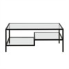 Metal Two Tier Coffee Table in Black - Henn&Hart - 2 of 4