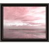HomeRoots Pink Beach Emotions Black Framed Print Wall Art - 4 of 4