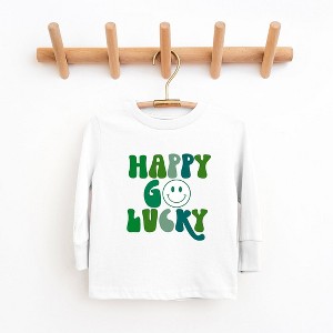 The Juniper Shop Happy Go Lucky Smiley Face Youth Long Sleeve Tee - 1 of 2