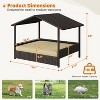 Yaheetech Rattan Dog House with Canopy and Water-Resistant Cushion - 3 of 4