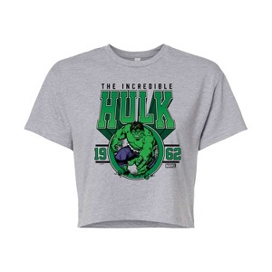 Women's - Marvel - Hulk Collegiate Cropped Graphic T-Shirt - 1 of 4