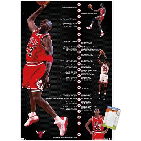 Trends International Michael Jordan - Dunk Wall Poster, 22.375 x 34,  Unframed Version