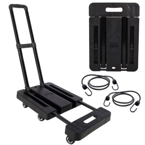 Stalwart 500lb Max Folding Hand Truck Dolly Cart - 1 of 4