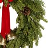 28" Unlit Christmas Bells Pine Artificial Wreath with Red Ribbon - National Tree Company - 3 of 4
