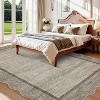 Washable Area Rug - Non-Slip Large Soft Low Pile Stain Resistant Carpet for Living Room Bedroom Office Dining Room Classroom - 2 of 4