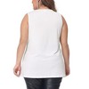 Agnes Orinda Women's Plus Size V Neck Sleeveless Front Sparkle Glitter Sequin Packs Tank Tops - 4 of 4