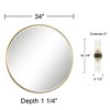 Possini Euro Design Bath Kit: Possini Euro Idyll Wall Sconces w/Uttermost Mayfair Wall Mirror - 4 of 4