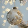 NAYSAYE Party Decoration and Accessories Glass Christmas Ball Ornament Set for Holiday Celebration, White, 4.7"*4.7"*0.11" - 2 of 4