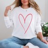 Simply Sage Market Hand Drawn Heart Garment Dyed Long Sleeve - 2 of 4