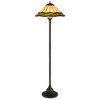 Cal Lighting 60W x 2 Armscroft Tiffany Floor lamp - 2 of 3