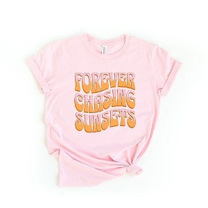 Simply Sage Market Women's Forever Chasing Sunsets Wavy Short Sleeve Graphic Tee - 1 of 3