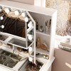 FUFU&GAGA Elegant Makeup Vanity Table with Adjustable Mirror Large Desk - 3 of 4