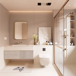 Rectangular Framed Tempered Glass Wall-Mounted Bathroom Vanity Mirror - 1 of 4