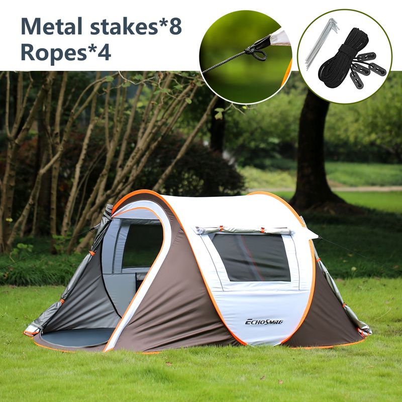 EchoSmile 2-Person Pop Up Camping Tent, 4 of 7